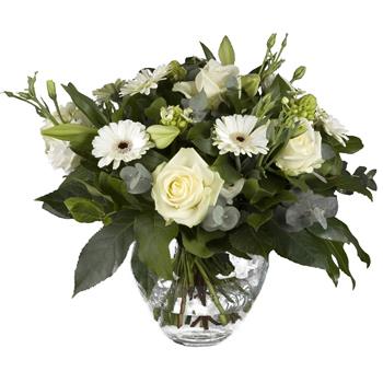 Boeket  witte Gerbera