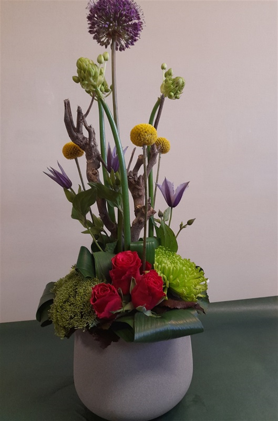 Bloemstuk "kleurrijk"